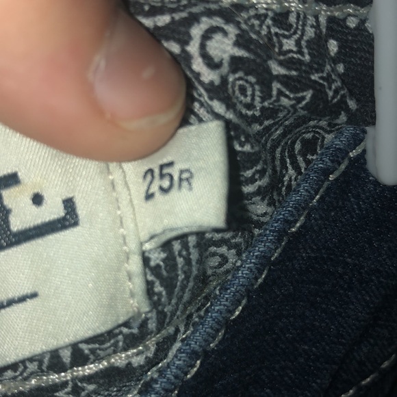 Ariat real denim mid rise straight jeans western cowgirl wear size 25R work wear - Picture 6 of 8